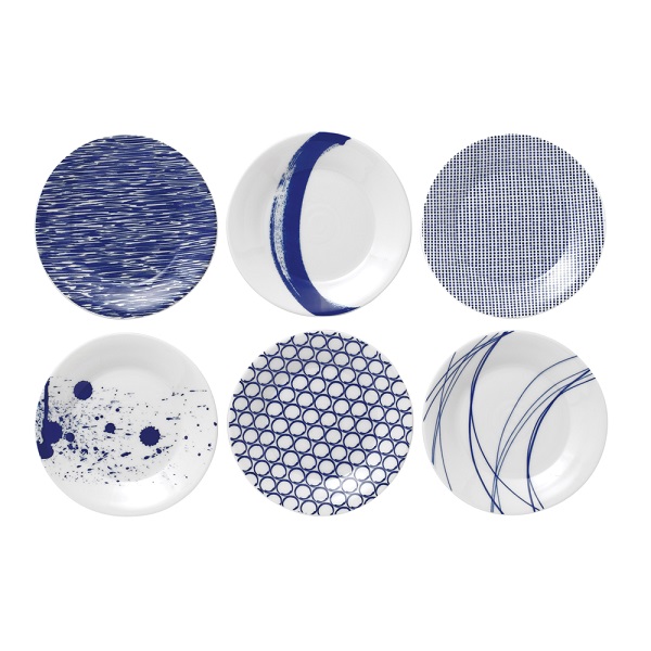 ROYAL DOULTON - Pacific - Gebakbordje 16cm Set/6 (mix)