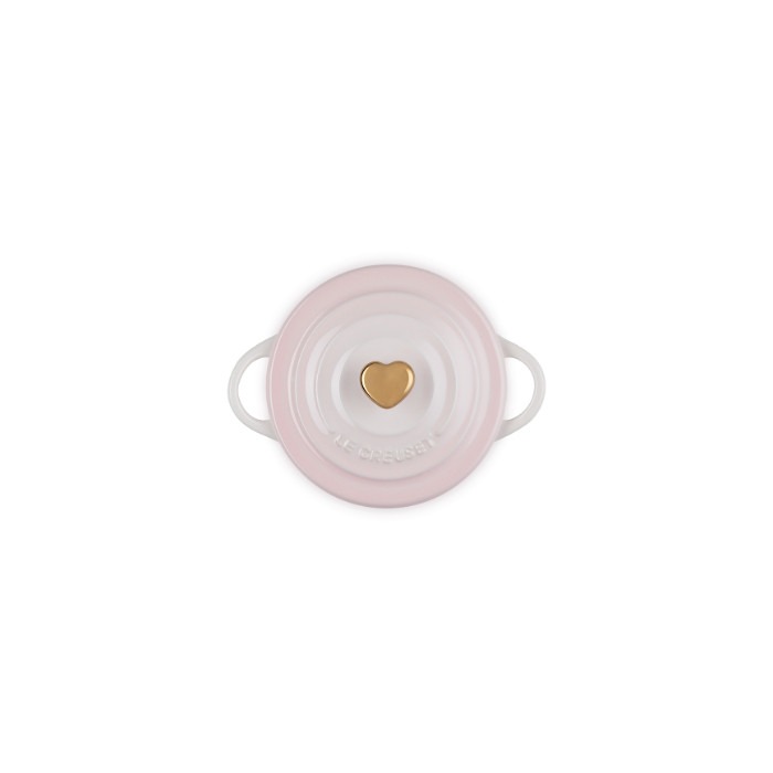 LE CREUSET - L' Amour - Mini Braadpan hart 10cm Shell Pink