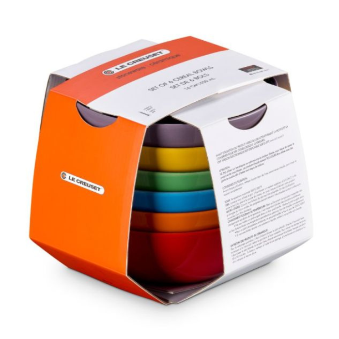LE CREUSET - Vancouver - Ontbijtkom 16cm New Rainbow 6-dlg