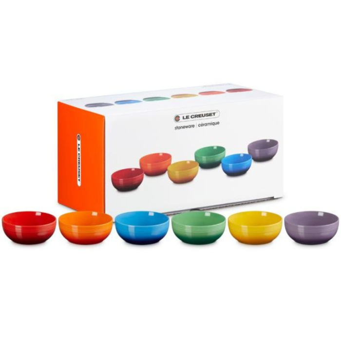 LE CREUSET - San Francisco - Ontbijtkom 16cm New Rainbow 6-dlg
