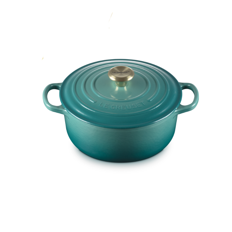 LE CREUSET - Signature - Braadpan rond 20cm 2,40l Bleu Riviera