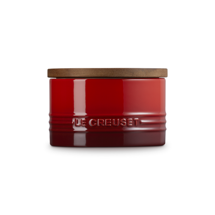 LE CREUSET - Signature - Voorraadpot 0,47l met houten deksel Kersenrood