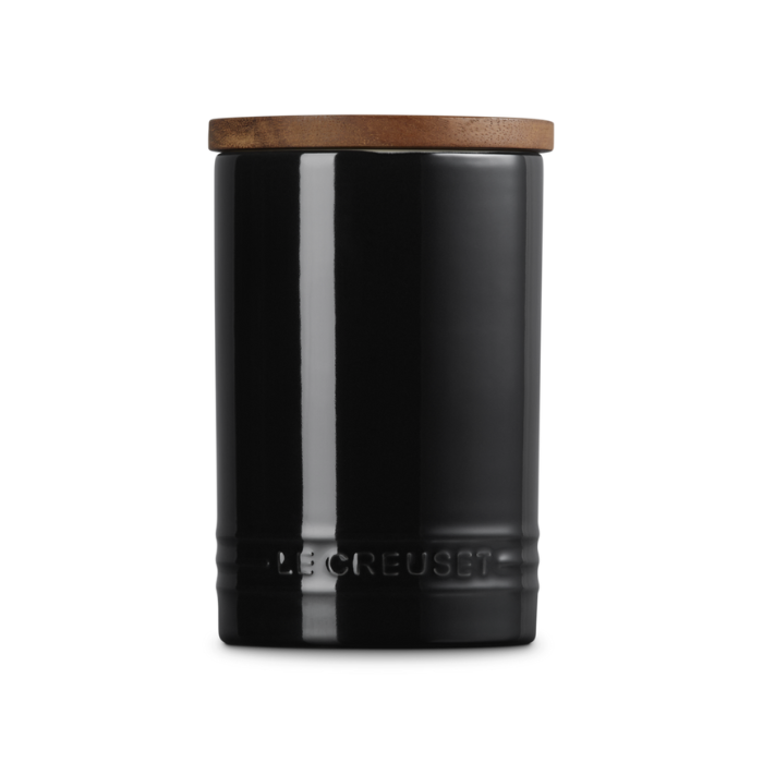 LE CREUSET - Signature - Voorraadpot 0,77l met houten deksel Ebbenzwart