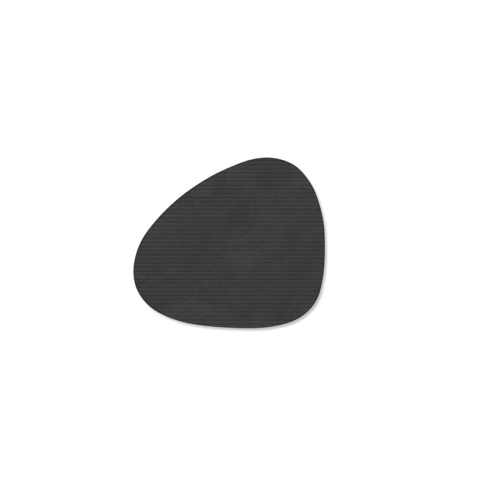 LIND DNA - Glass Mat Curve - Onderzetter 10cm Corduroy Black