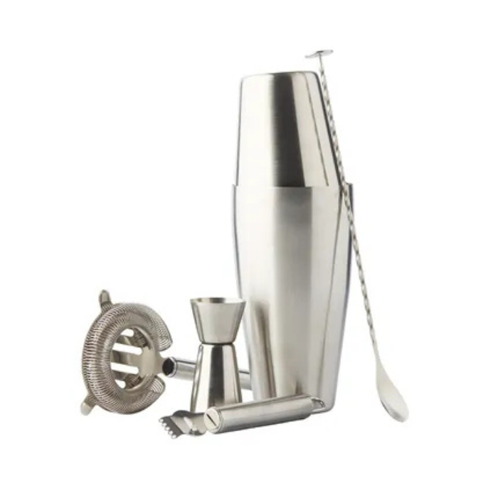 POINT-VIRGULE - Bar & Cocktail - Boston shaker 5-delige set RVS mat