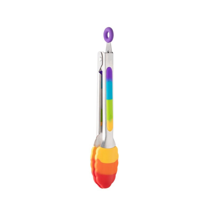 TAYLOR'S EYE WITNESS - Serveertang mini 17cm siliconen Rainbow