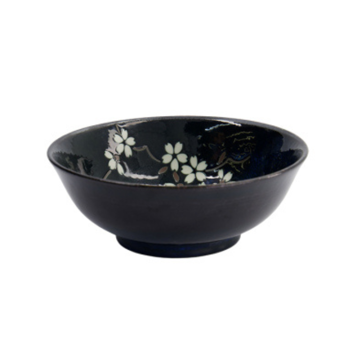 TOKYO - Cobalt Blue Sakura - Ramen Bowl 19,5x7,5cm 1,10l