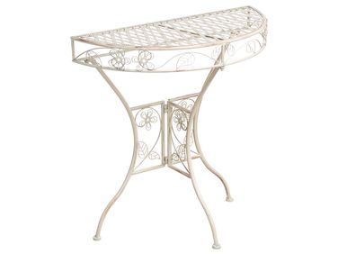 Bistrotafel YAVIZA 80 cm 36 cm Metaal Lichtbeige