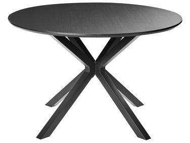 Eettafel FITZROY Zwart 120 cm 120 cm