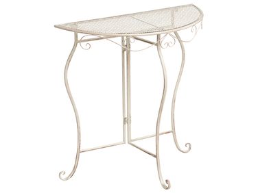 Bistrotafel FOLELLI 80 cm 36 cm Metaal Lichtbeige