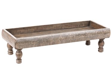 Decoratief dienblad DAMIETTA Mangohout Bruin