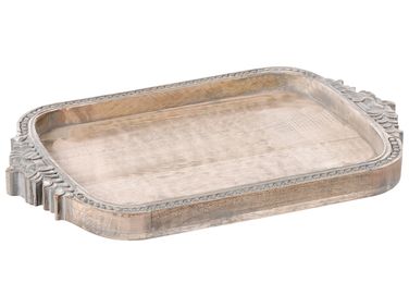 Decoratief dienblad ASIUT Mangohout Lichtbruin
