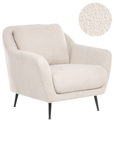 Fauteuil EIBY Bouclé Beige