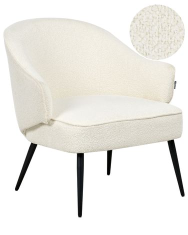 Fauteuil KAYLA Bouclé Gebroken wit