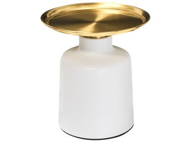 Bijzettafel DOVE Metaal Wit/goud