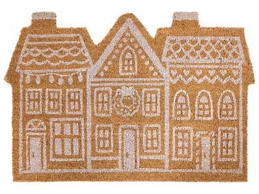 Doormat MUHIKAP Natural 60 x 90 cm Christmas Motif Coir