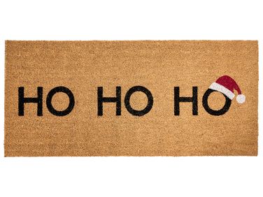 Deurmat PALAKPAKIN Natuurlijk 55 x 120 cm Kerstpatroon Kokos