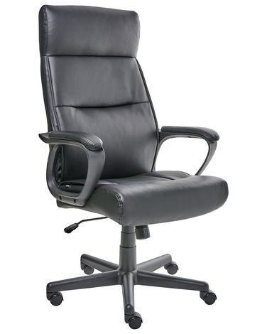 Fauteuil de bureau GURU Cuir PU Noir