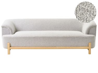 Sofa 3 Seater ALNOR Fabric Light Grey