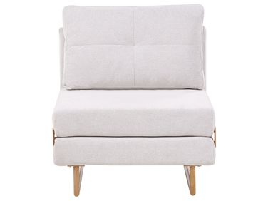 Single Sofa Bed JERSLEV Fabric Off-White