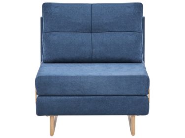 Fauteuil convertible JERSLEV Tissu Bleu
