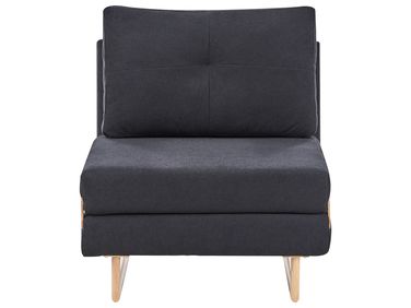 Fauteuil convertible JERSLEV Tissu Noir