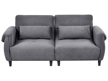 Sofa 3 Seater WETLAN Fabric Dark Grey