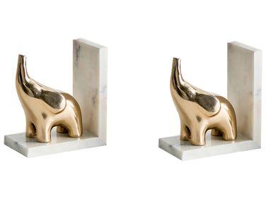 Set boekensteunen KOTEZI Marmer Goud