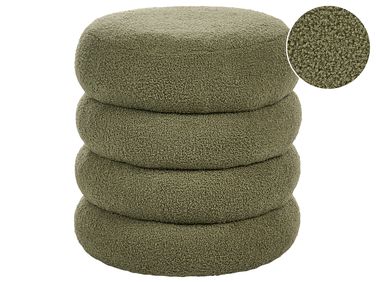 Pouffe SUMPTER Boucle Green
