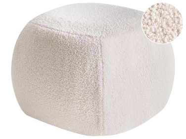 Pouffe BARRON Boucle Off-White