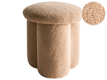 Pouffe CARRINGTON Boucle Beige