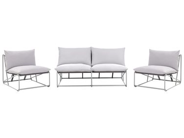 Garden Sofa Set 4 Seater PICO Metal Grey