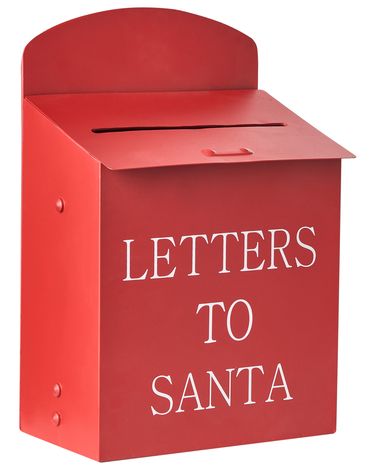 Boîte aux lettres du Père Noël FORSSA 30 cm Rouge