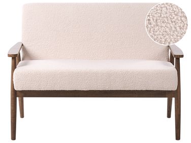 Sofa 2 Seater ESRUM Boucle Dark Brown/ Beige