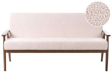 Sofa 3 Seater ESRUM Boucle Dark Brown/ Beige