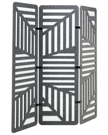 Office Divider FUTURA 180 x 180 cm Dark Grey
