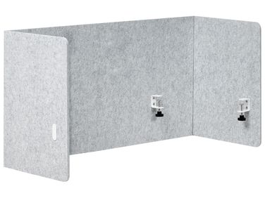 Bureauscheidingswand SOLOA 210 x 61 cm Grijs