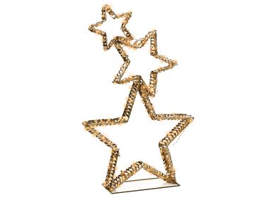 Décoration extérieure LED BURESO Étoile 80 cm Doré