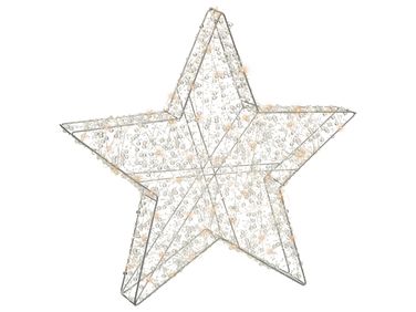 Décoration extérieure LED MADUM Étoile 50 cm Argenté