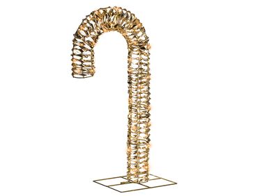 Décoration extérieure LED NORRESO Sucre d'orge 74 cm Doré