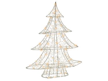 Décoration extérieure LED BLONDUOS Arbre de Noël 60 cm Argenté