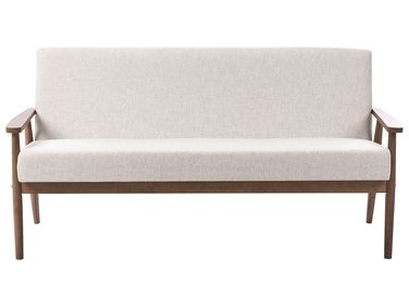 Sofa 3 Seater ESRUM Fabric Dark Brown/ Beige