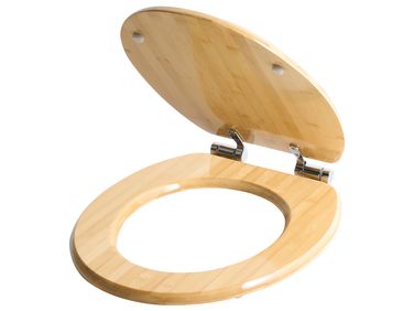 Abattant WC CUAREIM Fermeture douce Bambou Marron clair