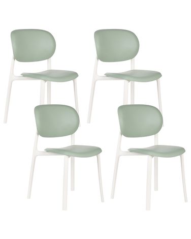 Set van 4 tuinstoelen MUSANO Groen