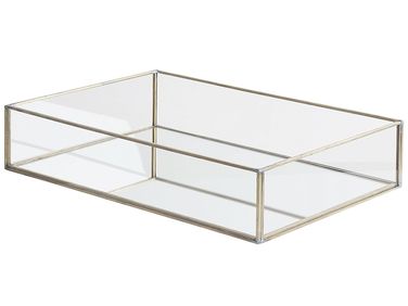 Decoratief dienblad GRENOBLE Glas Zilver