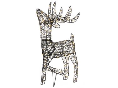 Décoration extérieure LED RAVSJON Renne 58 cm Noir