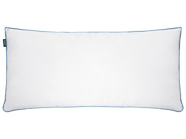 Bed Pillow ANETO Low Duck Feathers and Down 40 x 80 cm White