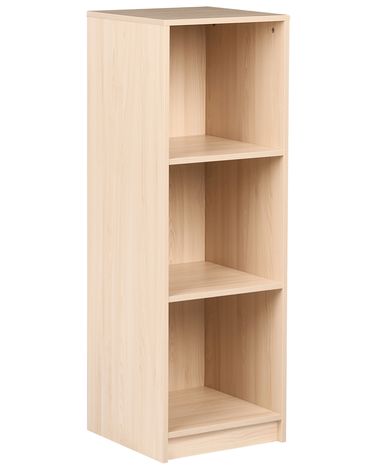 3 Tier Bookcase ZEHNA 117 cm Light Brown