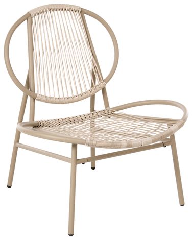 Chaise de jardin OVARO Polyrotin Beige