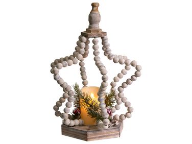 Décoration de Noël LED PATARI Étoile 42 cm Marron clair